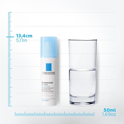 Крем для обличчя La Roche-Posay Hydraphase Intense UV Legere SPF20 інтенсивний зволожуючий для нормальної та комбінованої шкіри, 50 мл