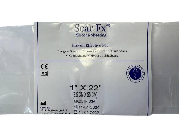 Пластир силіконовий Scar Fx проти шрамів і рубців, розмір 2,5х55 см, 1 штука