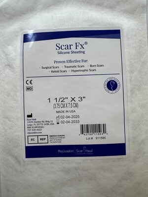 Пластир силіконовий Scar Fx проти шрамів і рубців, розмір 3,75х7,5 см, 1 штука