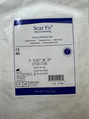 Пластир силіконовий Scar Fx проти шрамів і рубців, розмір 3,75х7,5 см, 1 штука