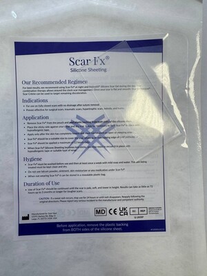 Пластырь силиконовый Scar Fx против шрамов и рубцов, размер 3,75х7,5 см, 1 штука