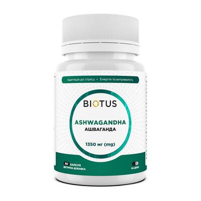 Ашваганда Biotus Ashwagandha, 60 капсул