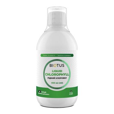 Хлорофилл жидкий Biotus Chlorophyll Liquid природный, 450 мл
