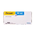 Лозап таблетки, п/о по 50 мг №90 (10х9)