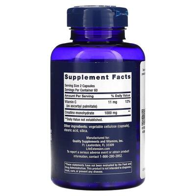 Креатин Life Extension Creatine Capsules, 120 капсул