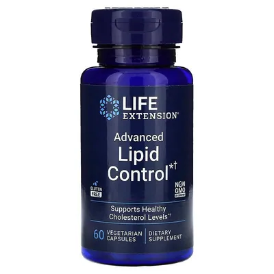 Ліпід контроль Life Extension Advanced Lipid Control, 60 вегетаріанських капсул