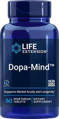 Дофамин Life Extension Dopa-Mind, 60 вегетаріанських таблеток
