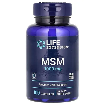 МСМ Life Extension MSM 1000 мг, 100 капсул
