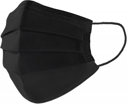 Маска защитная Abifarm Black Carbon с угольным фильтром, 3-слойная, стерильная, 25 штук