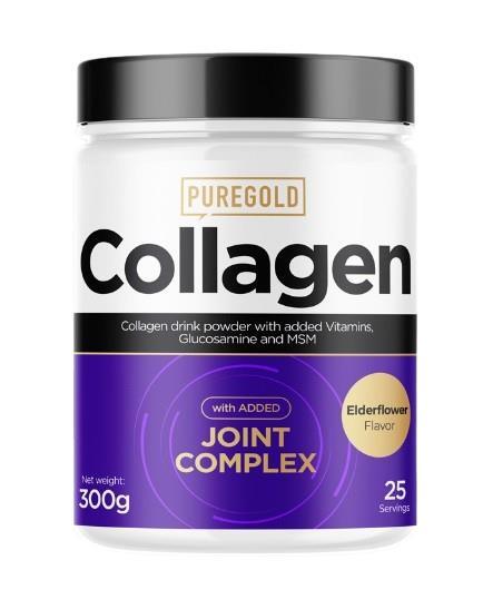 Коллаген Pure Gold Collagen Joint Complex Eldelflower с глюкозамином, МСМ и хондроитином, со вкусом бузины, 300 г