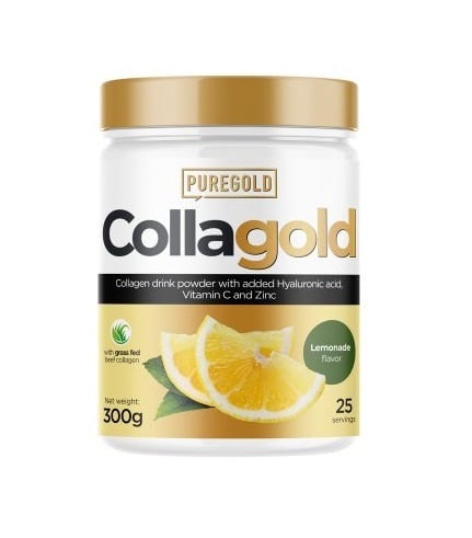 Коллаген Pure Gold CollaGold Lemonade с гиалуроновой кислотой, витамином С и цинком, со вкусом лимонада, 300 г