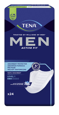 Прокладки урологические для мужчин Tena Men Active Fit Level 1, 24 штуки