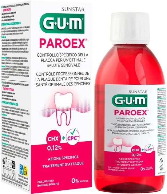 Ополіскувач для порожнини рота GUM Paroex CHX 0.12%, 300 мл