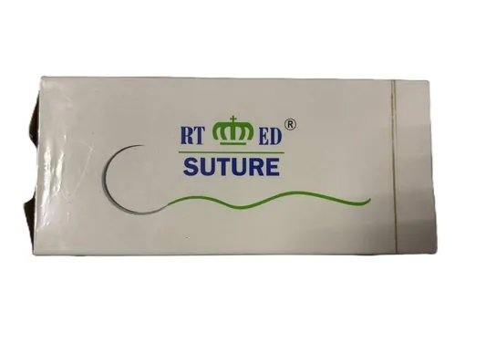 Шовний матеріал хірургічний Nylon Monofilament USP 6/0 (ЕР 0.7), нерозсмоктуючий довжина 75 см, зворотньо-ріжуча голка 12 мм, 3/8 кола
