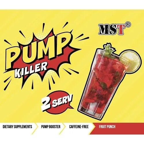 Передтренувальний комплекс MST Nutrition Pump Killer фруктовий пунш, 22 г
