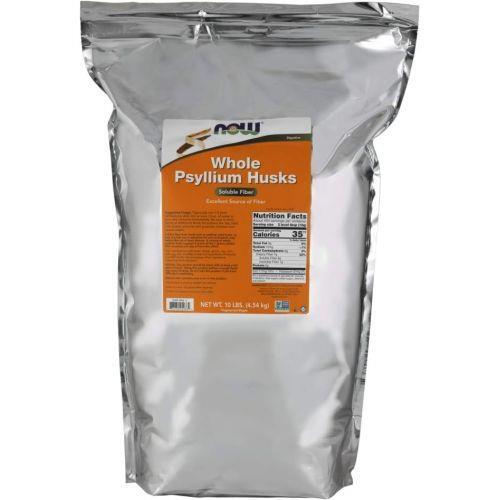 Псиллиум (целостная оболочка семян подорожника) NOW Whole Psyllium Husks, 4540 г