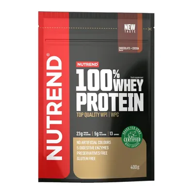 Протеїн сироватковий змішаний Nutrend 100% Whey Protein шоколад-какао, 400 г