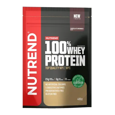 Протеїн сироватковий змішаний Nutrend 100% Whey Protein шоколадний брауні, 400 г