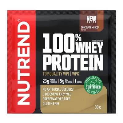 Протеїн Nutrend 100% Whey Protein шоколад та кокос, 30 г