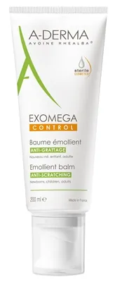 Бальзам для обличчя та тіла A-Derma Exomega Control пом'якшувальний зволожуючий, 200 мл