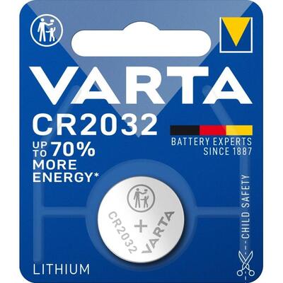 Батарейка Varta CR 2032 литиевая, 1 штука