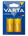 Батарейка Varta Longlife C LR14 щелочная, 2 штуки
