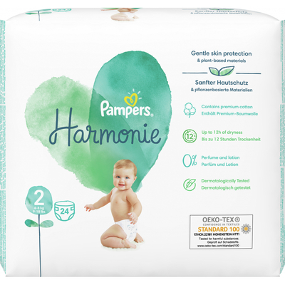 Подгузники детские Pampers Harmonie размер 2, 4-8 кг, 24 шт