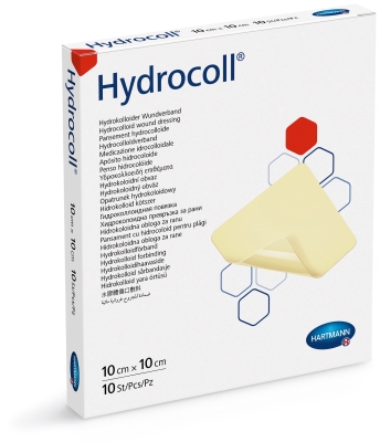 Повязка гидроколлоидная Hydrocoll 10 см х 10 см, 10 штук