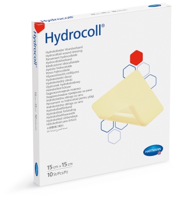 Повязка гидроколлоидная Hydrocoll 15 см х 15 см, 10 штук