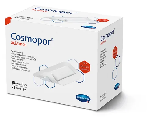 Пов'язка пластирна Cosmopor advance 10 см х 8 см стерильна, 25 штук