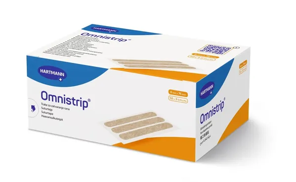 Смужки для безшовного закриття ран Omnistrip 6 мм х 76 мм, 50 х 3 штуки (150 смужок)