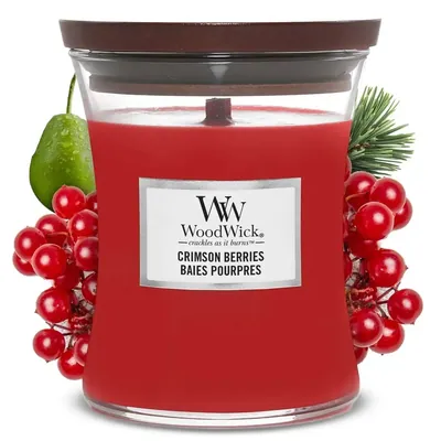 Свічка ароматична Woodwick Багряні ягоди міні, 85 г