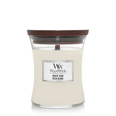 Свічка ароматична Woodwick Білий тик міні, 85 г