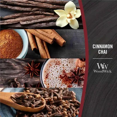 Свічка ароматична Woodwick Чай з корицею середня, 275 г