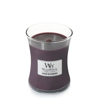 Свічка ароматична Woodwick Ожина зі спеціями середня, 275 г