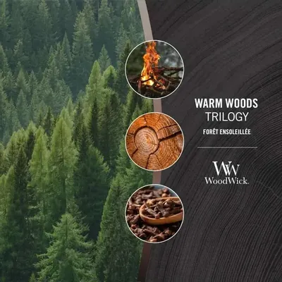 Свічка ароматична Woodwick Трилогія Теплий ліс еліпс, 453 г