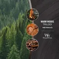 Свічка ароматична Woodwick Трилогія Теплий ліс еліпс, 453 г