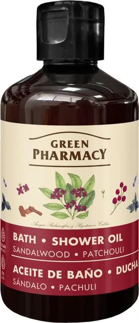 Олія для ванни та душу Green Pharmacy Cандал і пачулі 250 мл