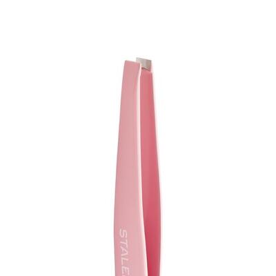 Пинцет для бровей Staleks Beauty & Care 11 TBC-11/1, тип 1 розовый