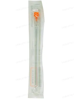 Голка спінальна BD Quincke Spinal Needle 25G (0,5 x 90 мм) помаранчева, 1 штука