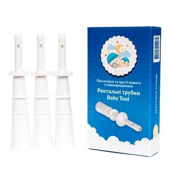 Трубка газоотводная детская Baby Tool, 3 штуки