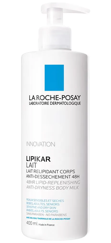 Молочко La Roche-Posay Lipikar зволожуюче ліпідовідновлююче для сухої та дуже сухої шкіри, 400 мл