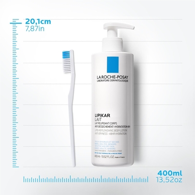 Молочко La Roche-Posay Lipikar увлажняющее липовосстанавливающее для сухой и очень сухой кожи, 400 мл