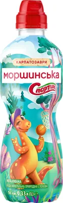 Вода мінеральна Моршинська Спортик дитяча негазована, кришка спорт-кеп, 0,33 л