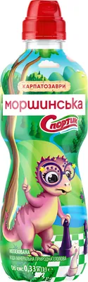 Вода мінеральна Моршинська Спортик дитяча негазована, кришка спорт-кеп, 0,33 л
