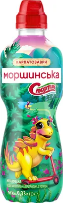 Вода мінеральна Моршинська Спортик дитяча негазована, кришка спорт-кеп, 0,33 л