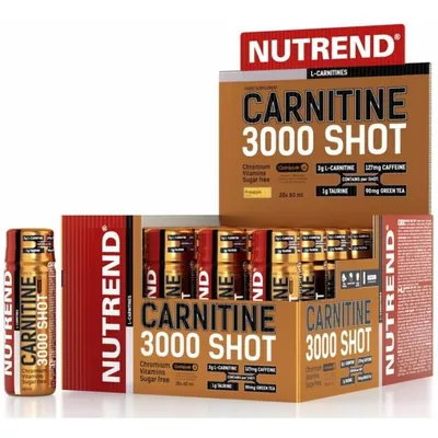 Жироспалювач Nutrend Carnitine 3000 Shot Ананас, 60 мл