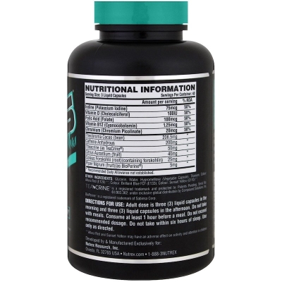 Жиросжигатель Nutrex Research Lipo-6 Black Hers WLS, 120 капсул