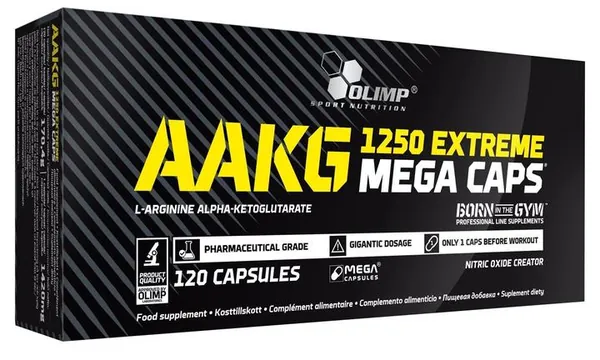 Амінокислота Olimp AAKG 1250 Extreme Mega Caps, 120 капсул
