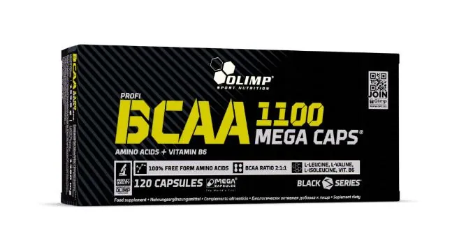 Амінокислота Olimp BCAA 1100 Mega Caps blister, 120 капсул